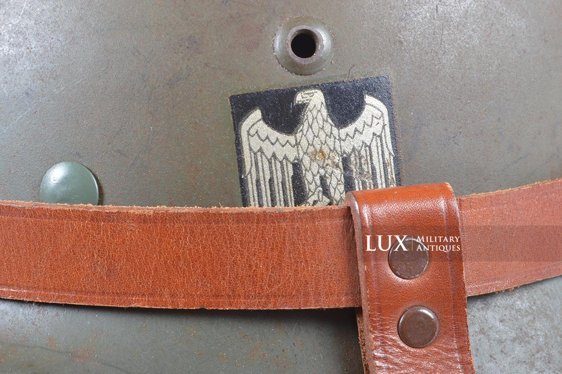 Unissued German helmet carrier strap, « unit marked » - photo 17