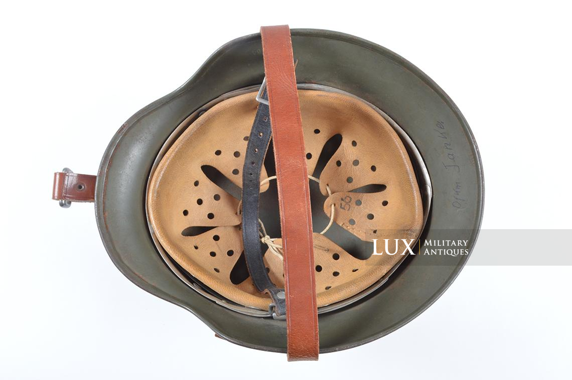 Unissued German helmet carrier strap, « unit marked » - photo 22
