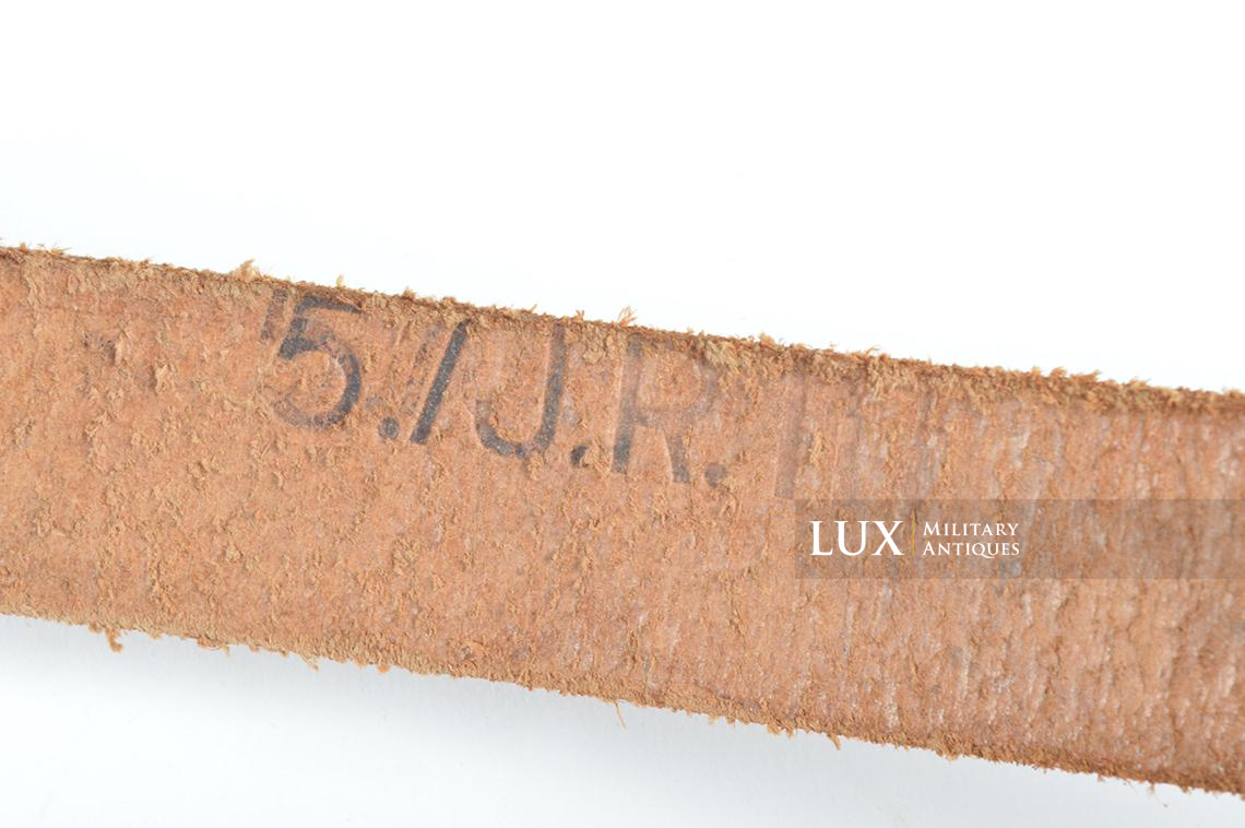 Unissued German helmet carrier strap, « unit marked » - photo 25