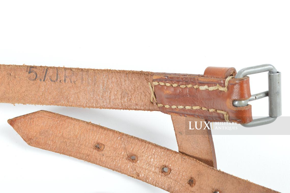 Unissued German helmet carrier strap, « unit marked » - photo 26