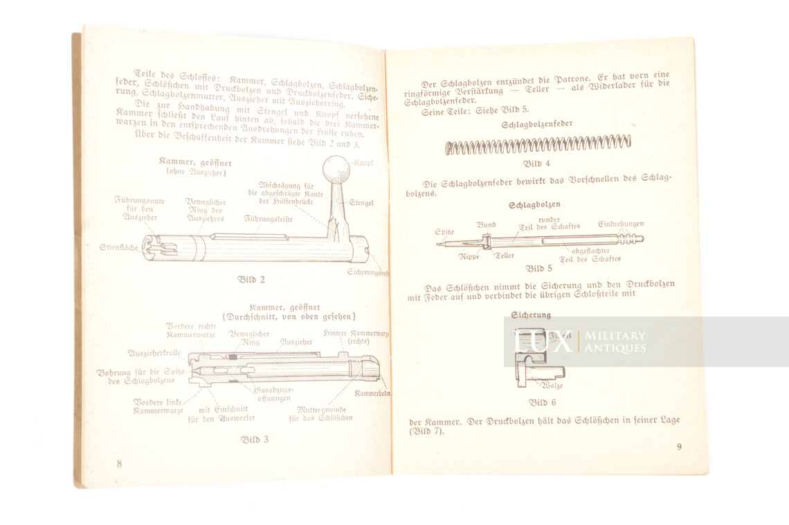 German K98 weapons training booklet, « Das Gewehr 98 » - photo 9
