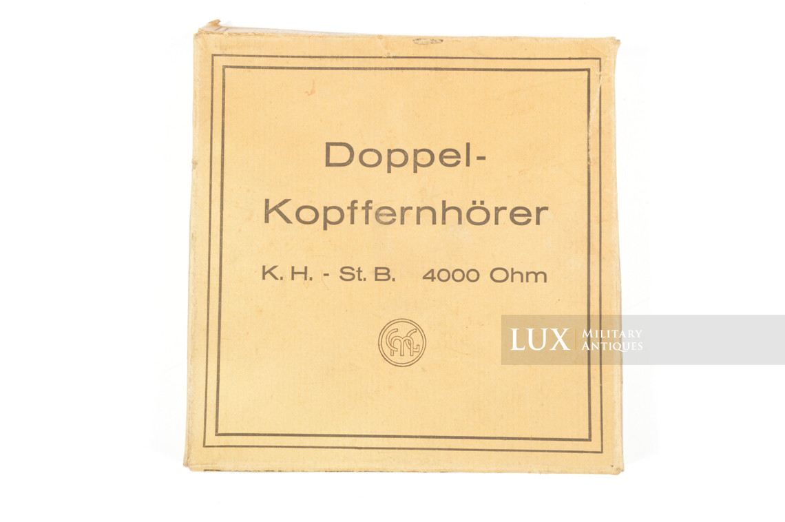 Ecouteurs allemands avec boîte, « Doppel-Kopffernhörer » - photo 12