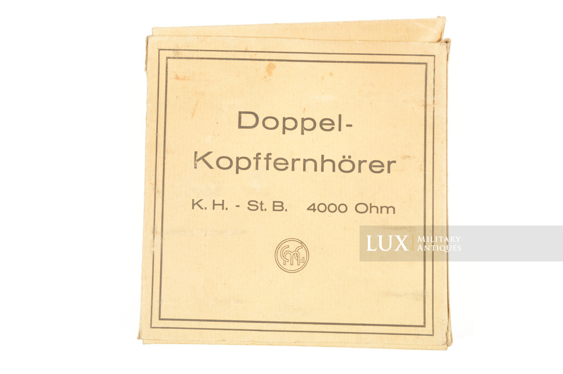 Ecouteurs allemands avec boîte, « Doppel-Kopffernhörer » - photo 13