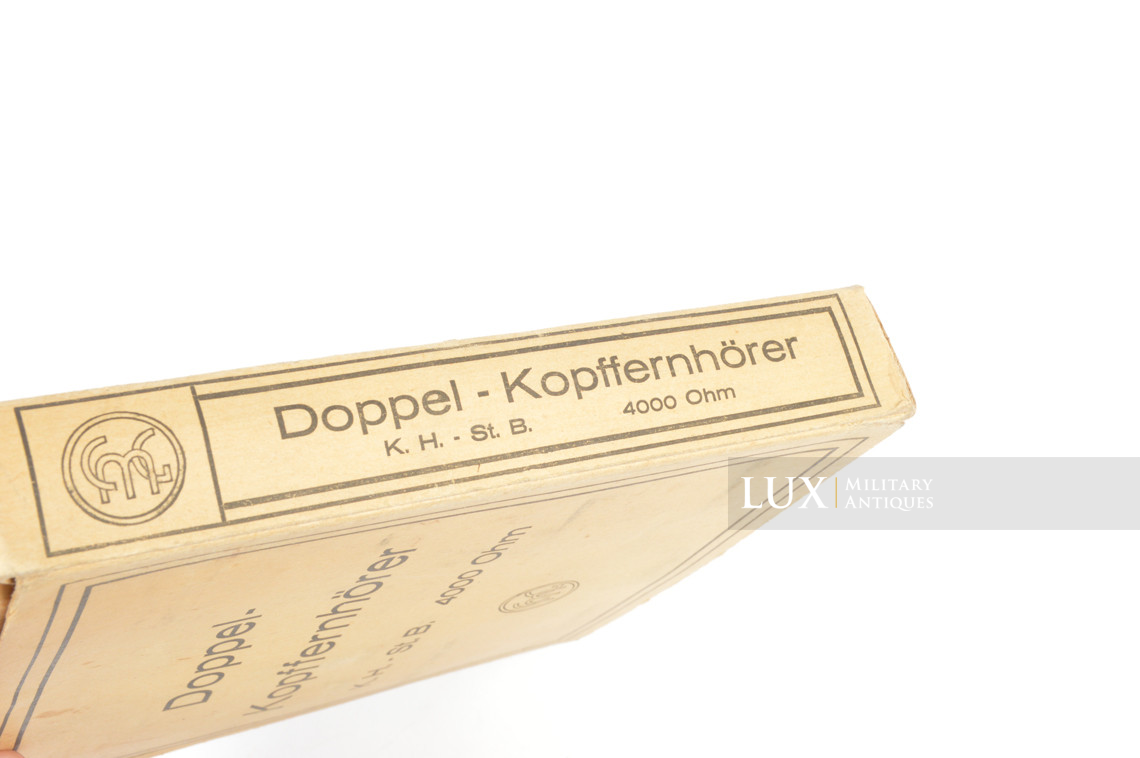 Ecouteurs allemands avec boîte, « Doppel-Kopffernhörer » - photo 14