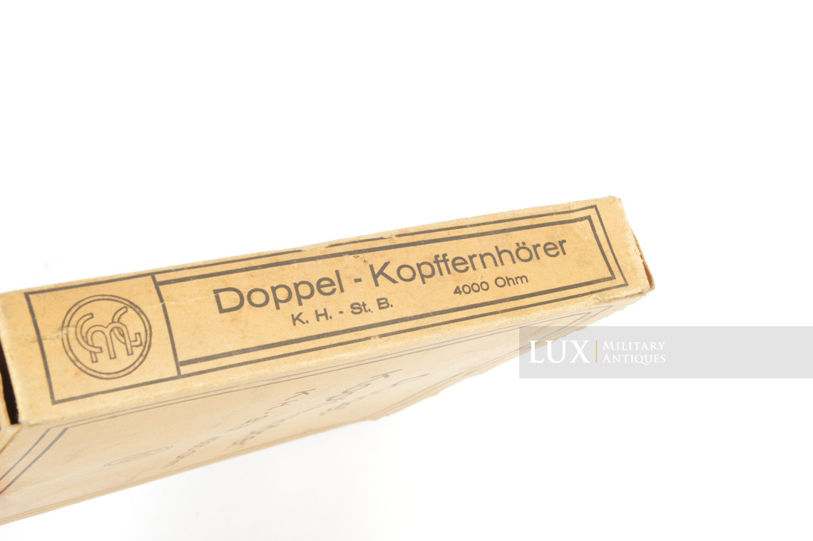 Ecouteurs allemands avec boîte, « Doppel-Kopffernhörer » - photo 16