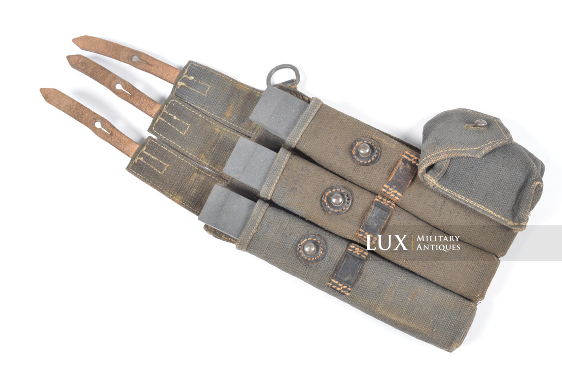 Early pair of MP38/40 pouches in blue canvas, « bdr41 » - photo 24