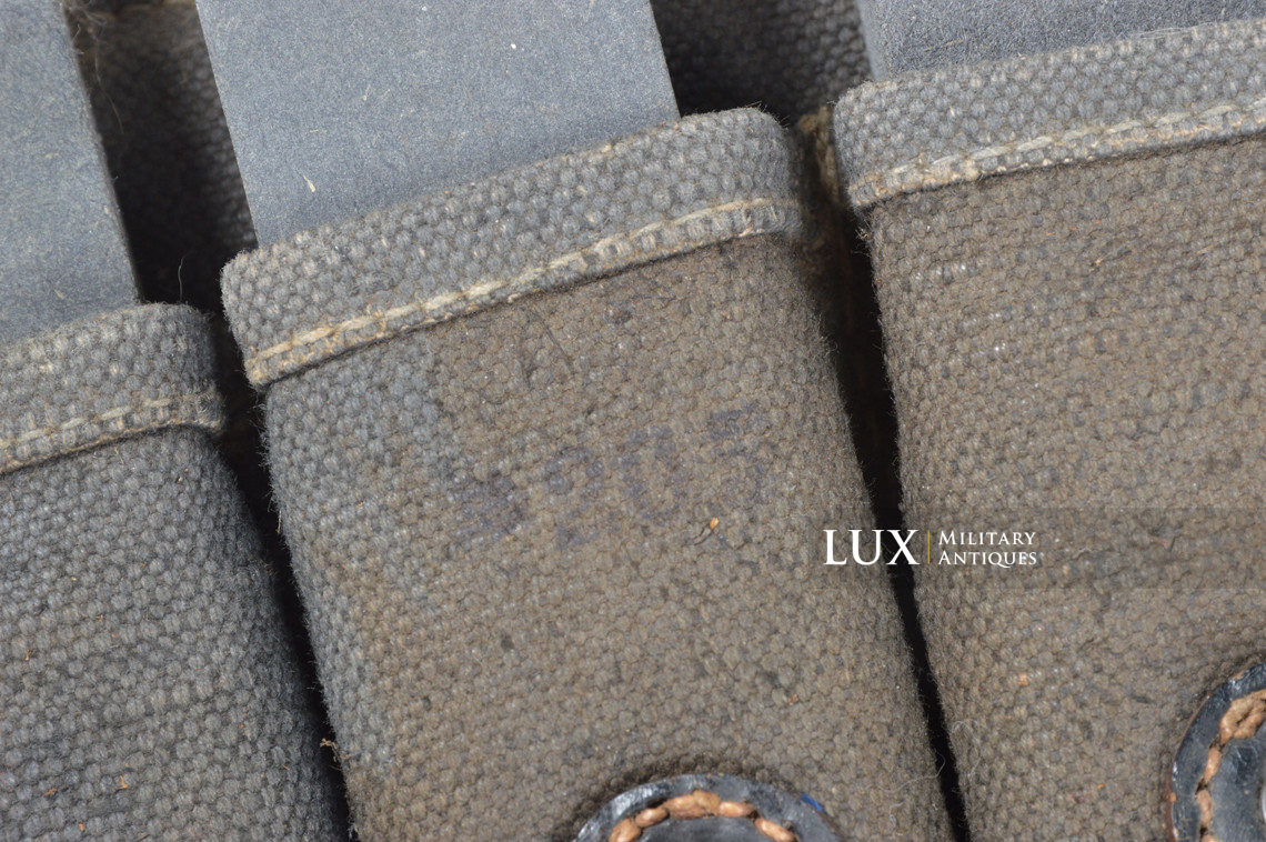 Early pair of MP38/40 pouches in blue canvas, « bdr41 » - photo 28