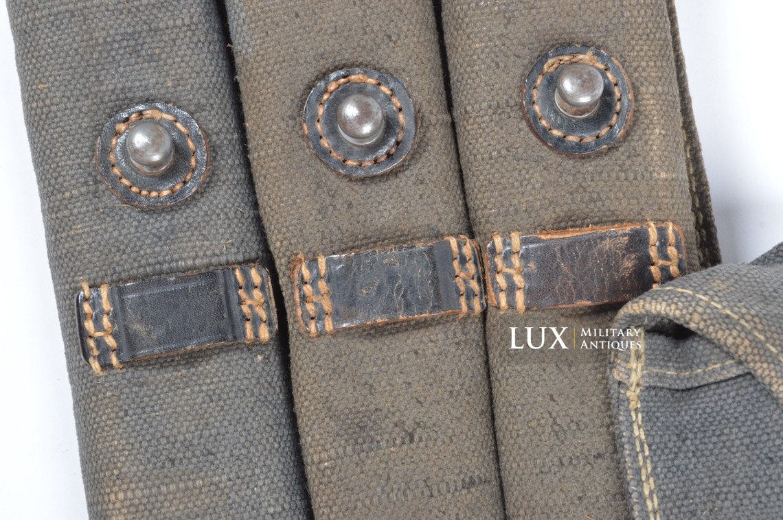 Early pair of MP38/40 pouches in blue canvas, « bdr41 » - photo 29