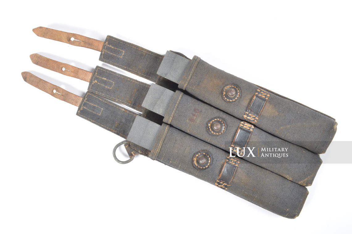 Early pair of MP38/40 pouches in blue canvas, « bdr41 » - photo 43
