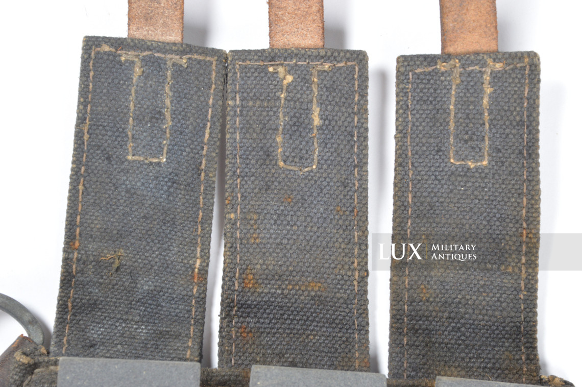 Early pair of MP38/40 pouches in blue canvas, « bdr41 » - photo 45