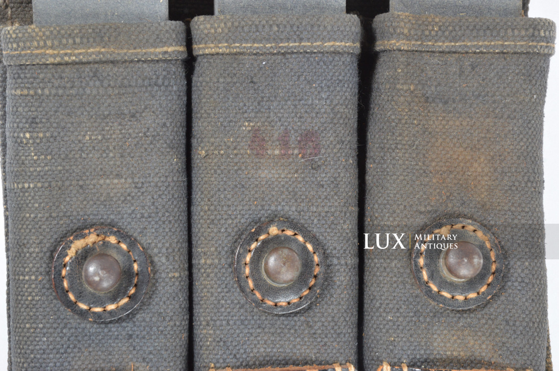 Early pair of MP38/40 pouches in blue canvas, « bdr41 » - photo 46