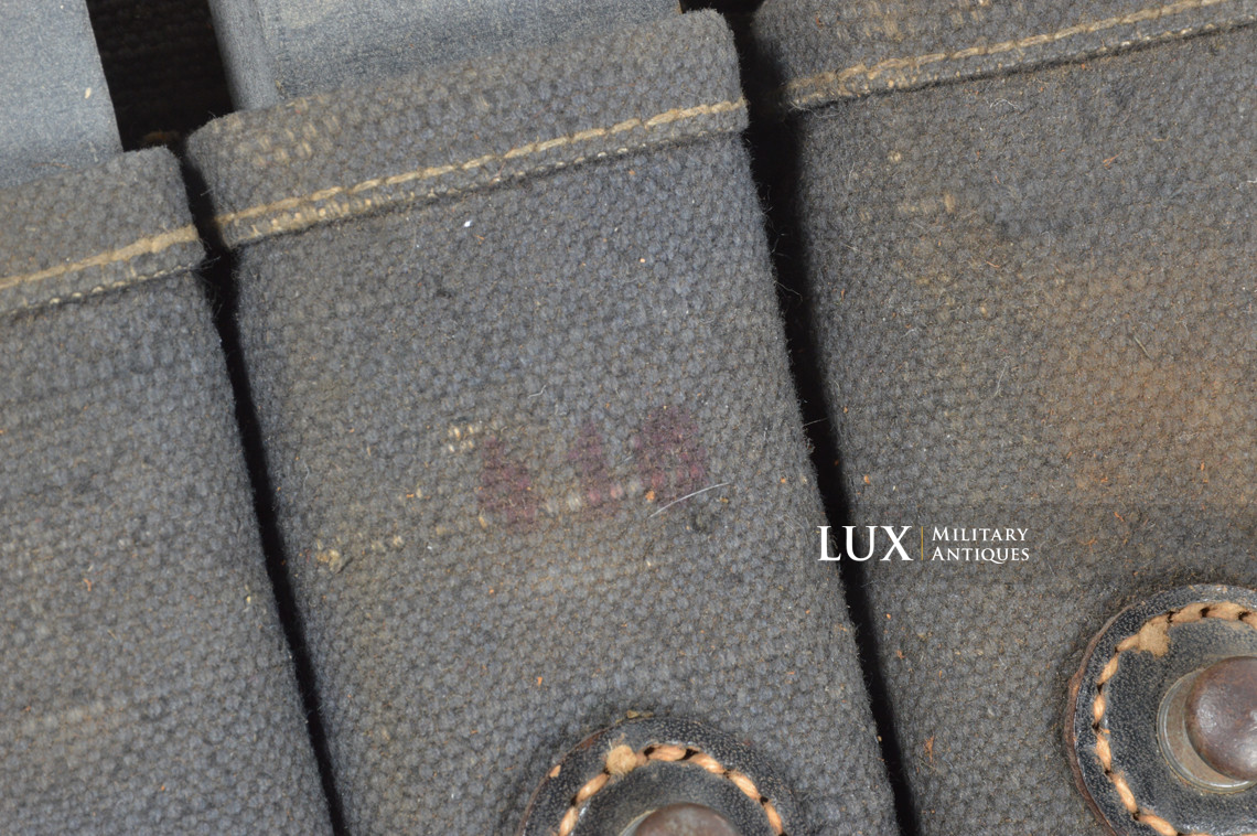 Early pair of MP38/40 pouches in blue canvas, « bdr41 » - photo 47