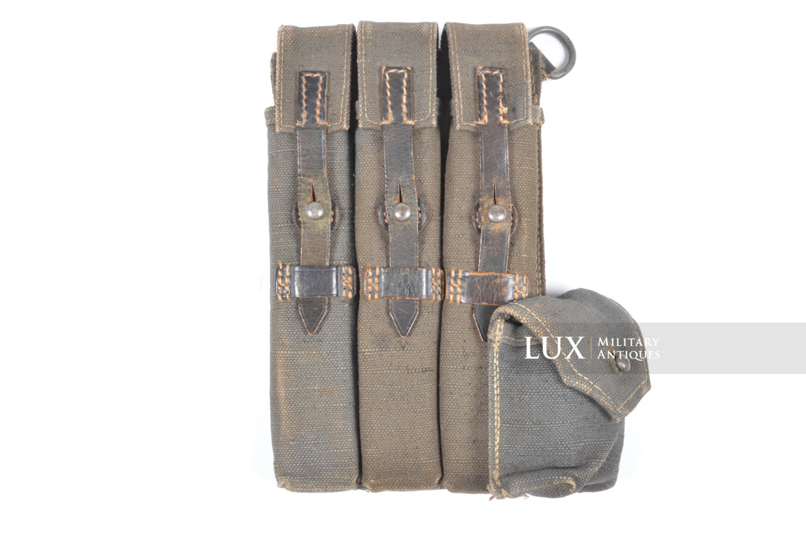 Early pair of MP38/40 pouches in blue canvas, « bdr41 » - photo 9