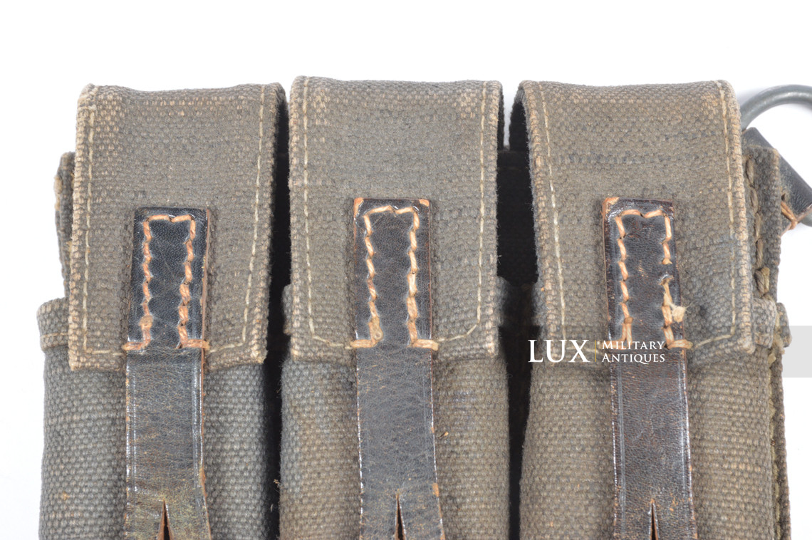 Early pair of MP38/40 pouches in blue canvas, « bdr41 » - photo 10