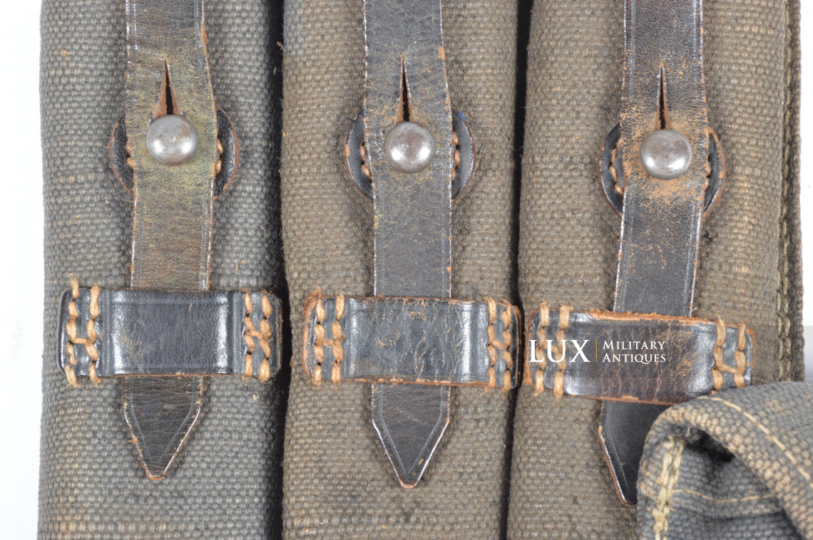 Early pair of MP38/40 pouches in blue canvas, « bdr41 » - photo 11