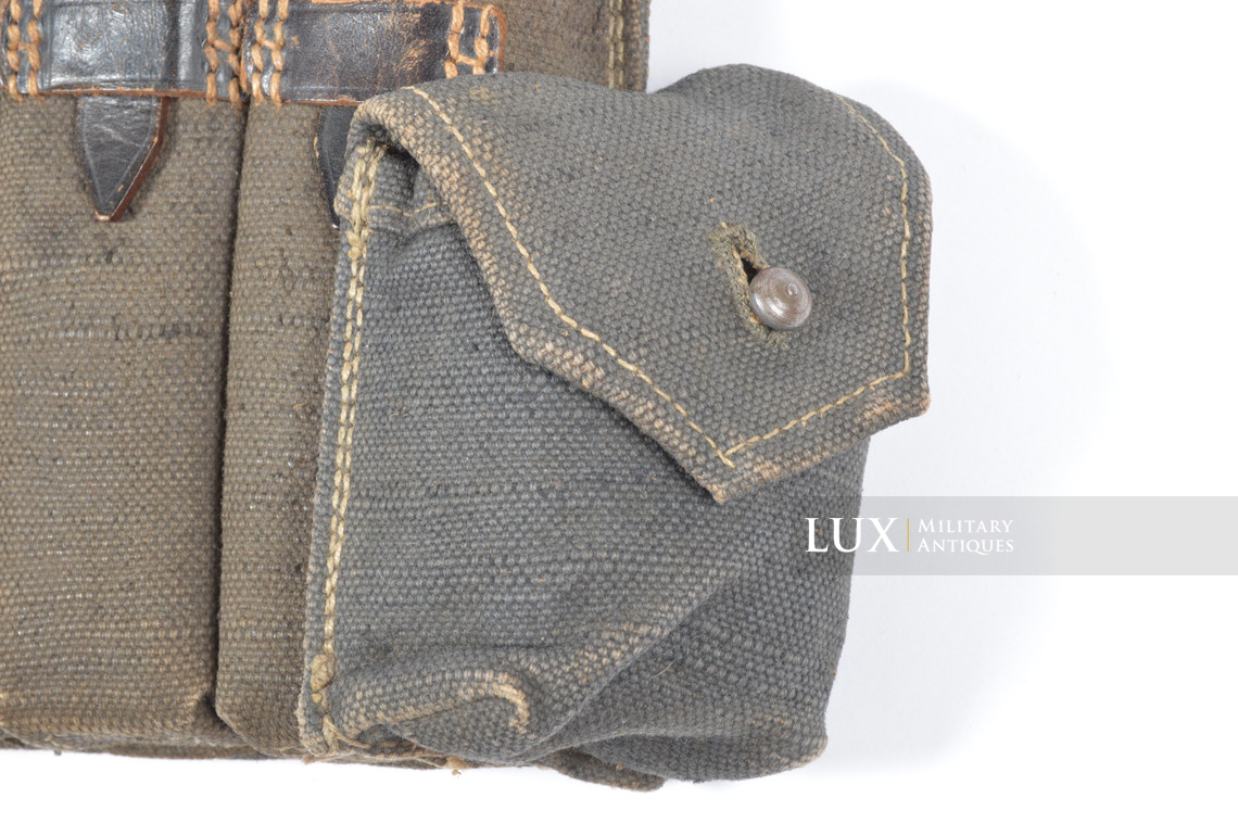 Early pair of MP38/40 pouches in blue canvas, « bdr41 » - photo 13