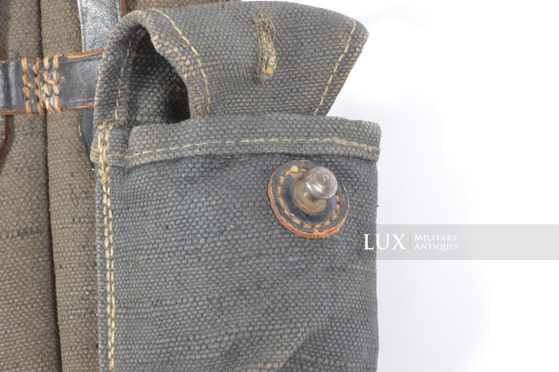 Early pair of MP38/40 pouches in blue canvas, « bdr41 » - photo 14