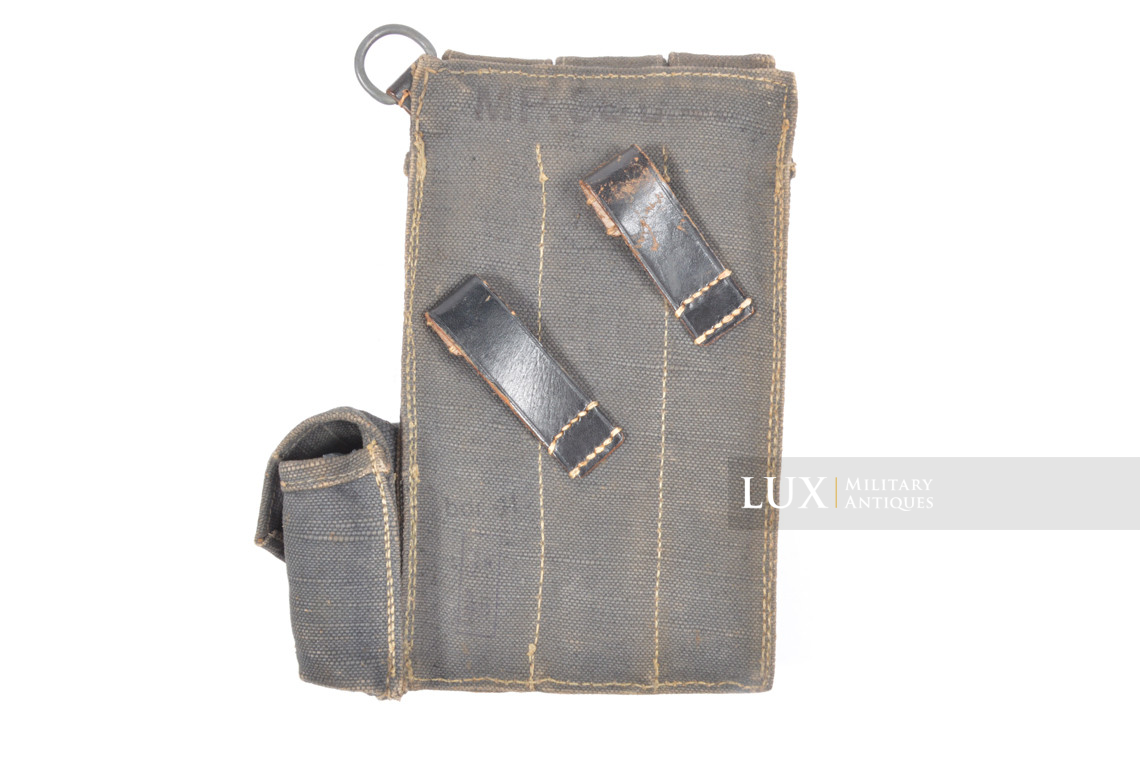 Early pair of MP38/40 pouches in blue canvas, « bdr41 » - photo 15