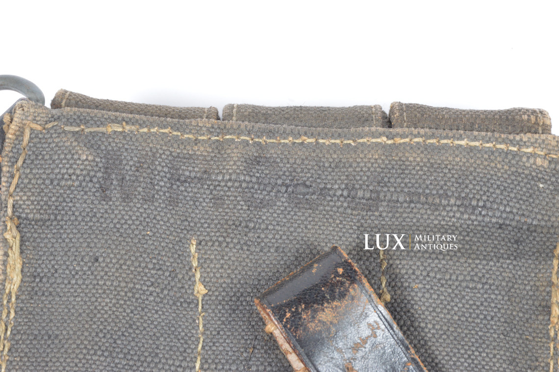 Early pair of MP38/40 pouches in blue canvas, « bdr41 » - photo 16