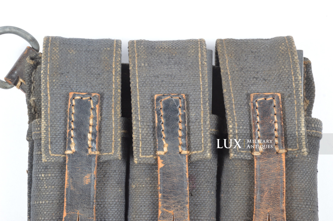 Early pair of MP38/40 pouches in blue canvas, « bdr41 » - photo 31