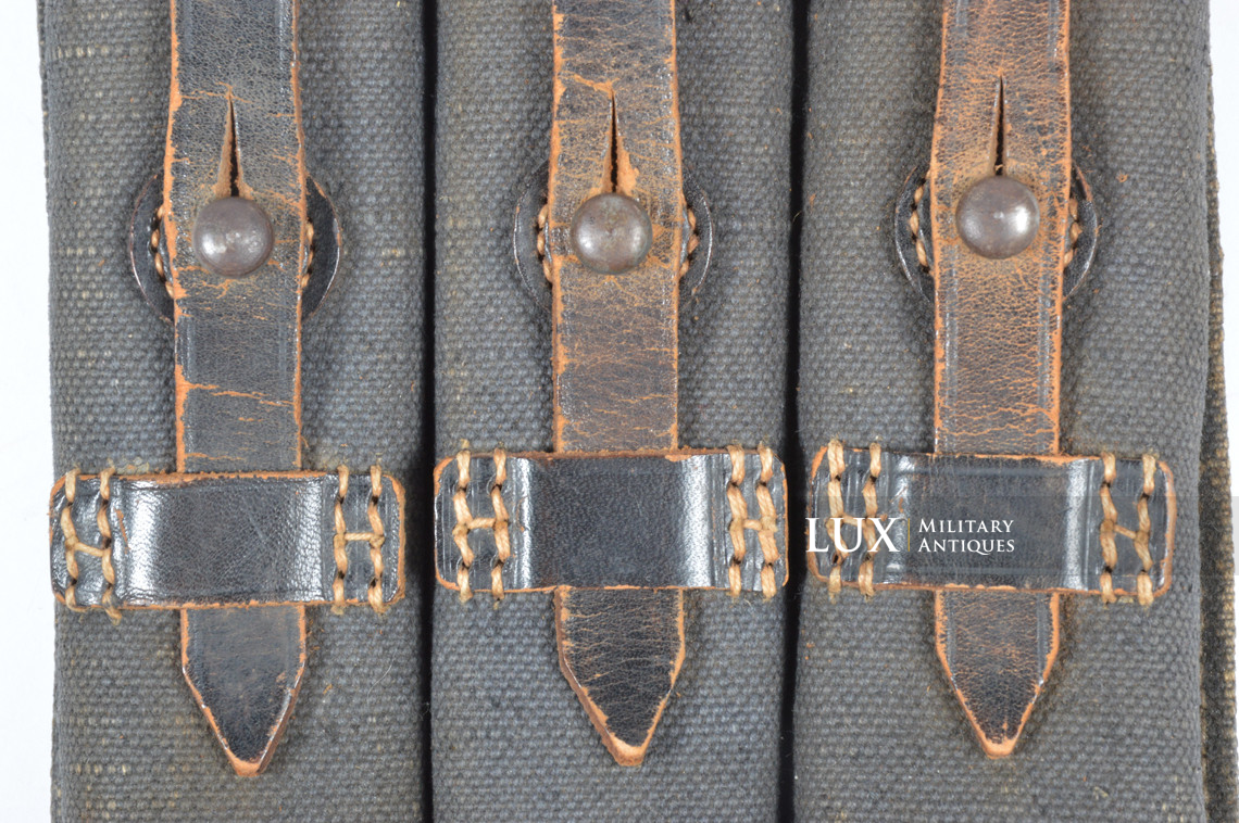 Early pair of MP38/40 pouches in blue canvas, « bdr41 » - photo 33