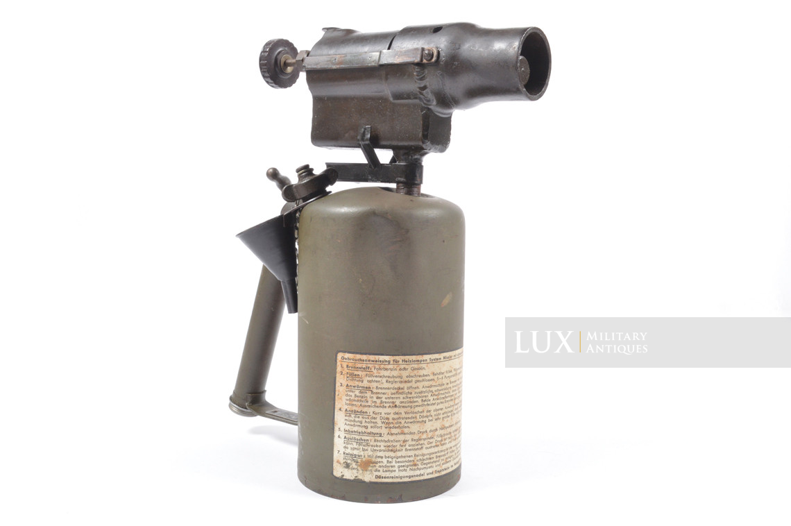 German mid-war vehicle blow torch, « Heizlampe » - photo 10