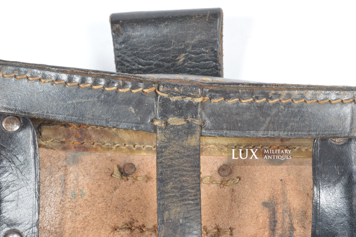 German folding shovel carrying case in leather, « gna 1941 » - photo 8
