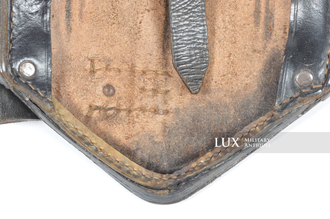 German folding shovel carrying case in leather, « gna 1941 » - photo 10