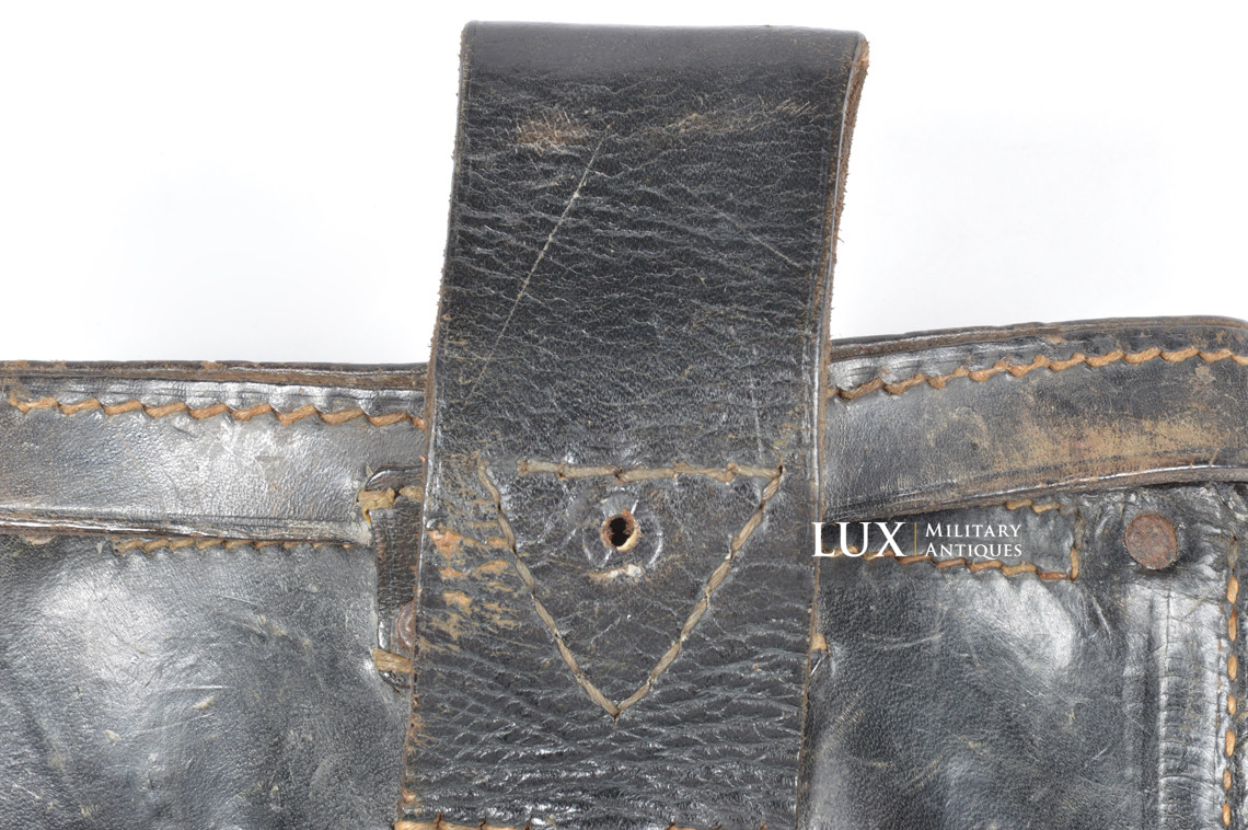 German folding shovel carrying case in leather, « gna 1941 » - photo 12