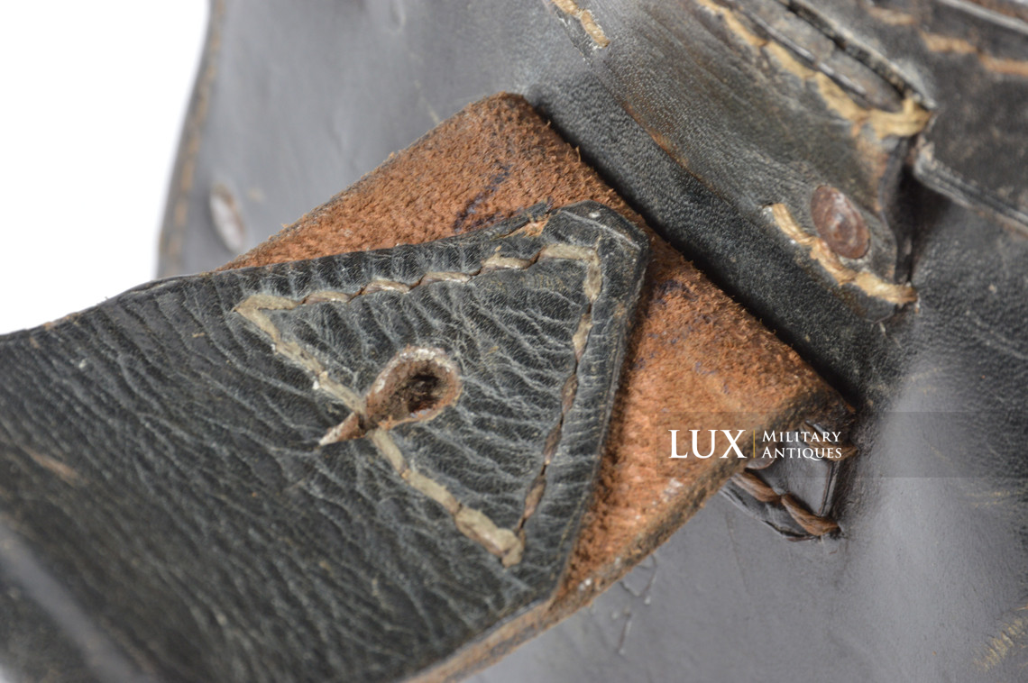 German folding shovel carrying case in leather, « gna 1941 » - photo 15