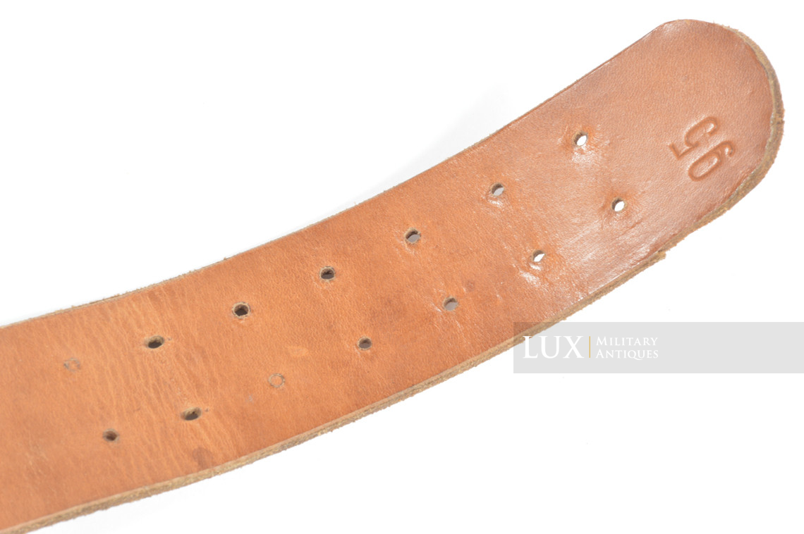 Rare cuir de ceinturon allemand fin de guerre en cuir brun naturel, « RBNr » - photo 13