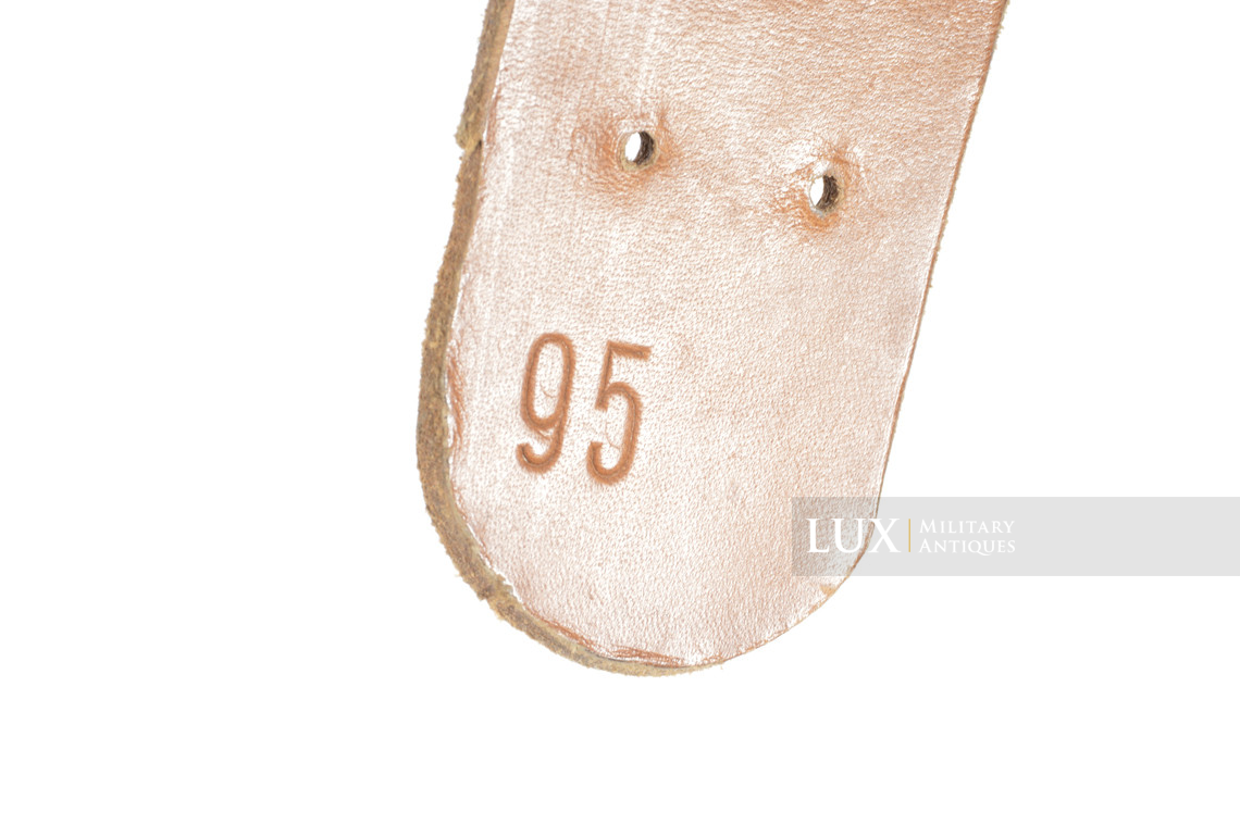 Rare cuir de ceinturon allemand fin de guerre en cuir brun naturel, « RBNr » - photo 14