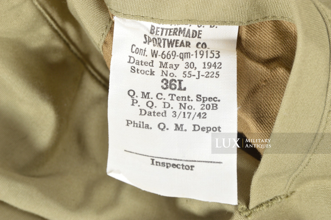Unissued US M41 field jacket, « 1942 » - photo 13