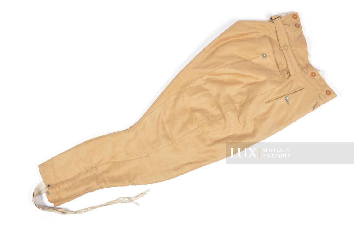 Rare pantalon culotte de cheval Waffen-SS tropical - photo 11