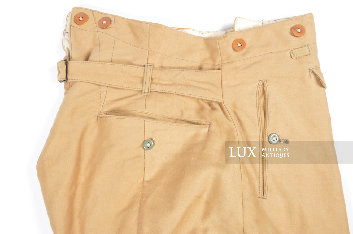 Rare pantalon culotte de cheval Waffen-SS tropical - photo 12