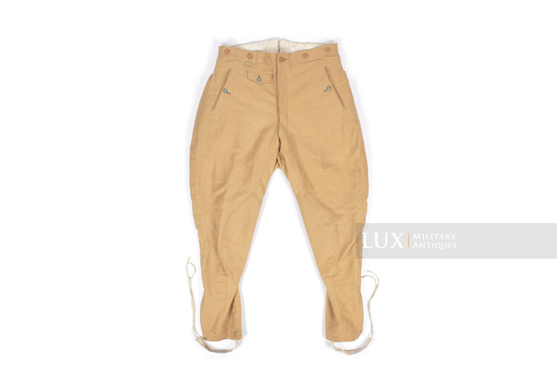Rare pantalon culotte de cheval Waffen-SS tropical - photo 14