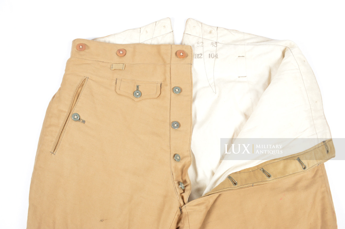 Rare pantalon culotte de cheval Waffen-SS tropical - photo 23