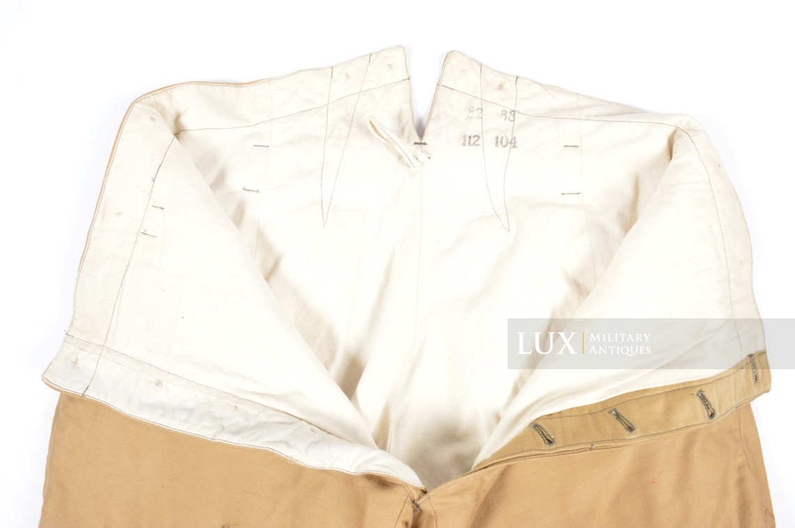 Rare pantalon culotte de cheval Waffen-SS tropical - photo 24