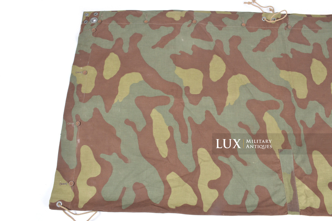 Rare German Heer / Luftwaffe italian camouflage shelter quarter / poncho, « RBNr » - photo 8