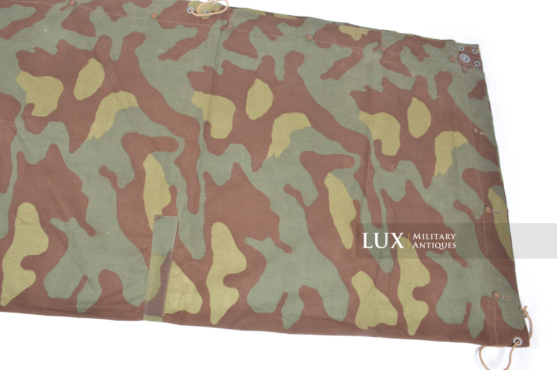 Rare German Heer / Luftwaffe italian camouflage shelter quarter / poncho, « RBNr » - photo 9