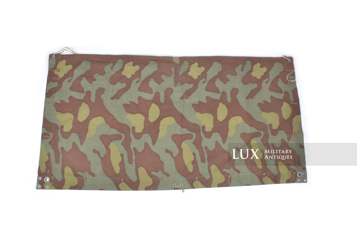 Rare German Heer / Luftwaffe italian camouflage shelter quarter / poncho, « RBNr » - photo 12