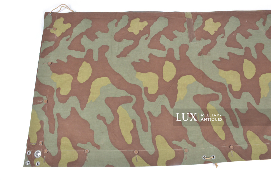 Rare German Heer / Luftwaffe italian camouflage shelter quarter / poncho, « RBNr » - photo 13