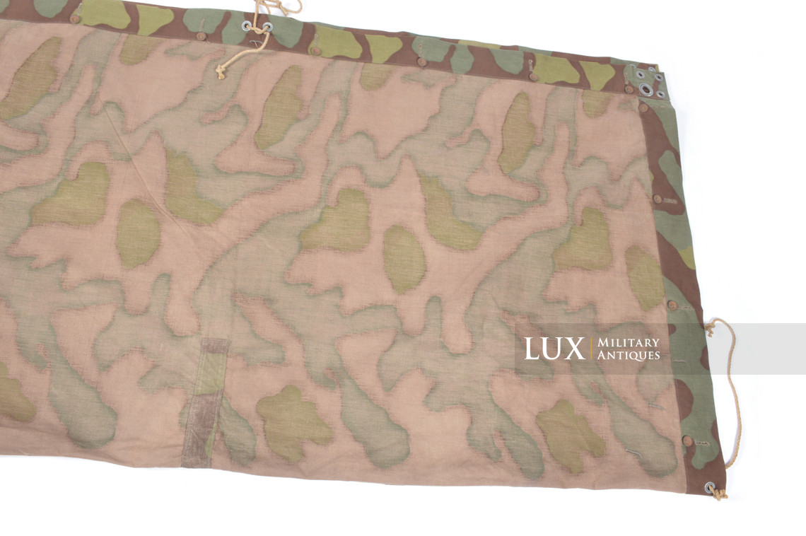 Rare German Heer / Luftwaffe italian camouflage shelter quarter / poncho, « RBNr » - photo 17