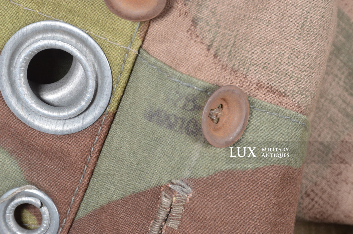 Rare German Heer / Luftwaffe italian camouflage shelter quarter / poncho, « RBNr » - photo 22
