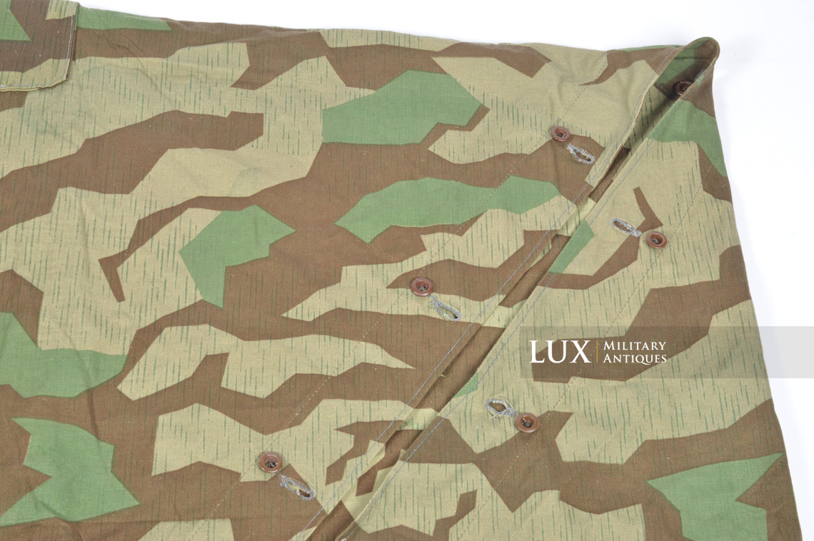 Unissued German Heer / Luftwaffe splinter camouflage shelter quarter / poncho, « RBNr » - photo 11