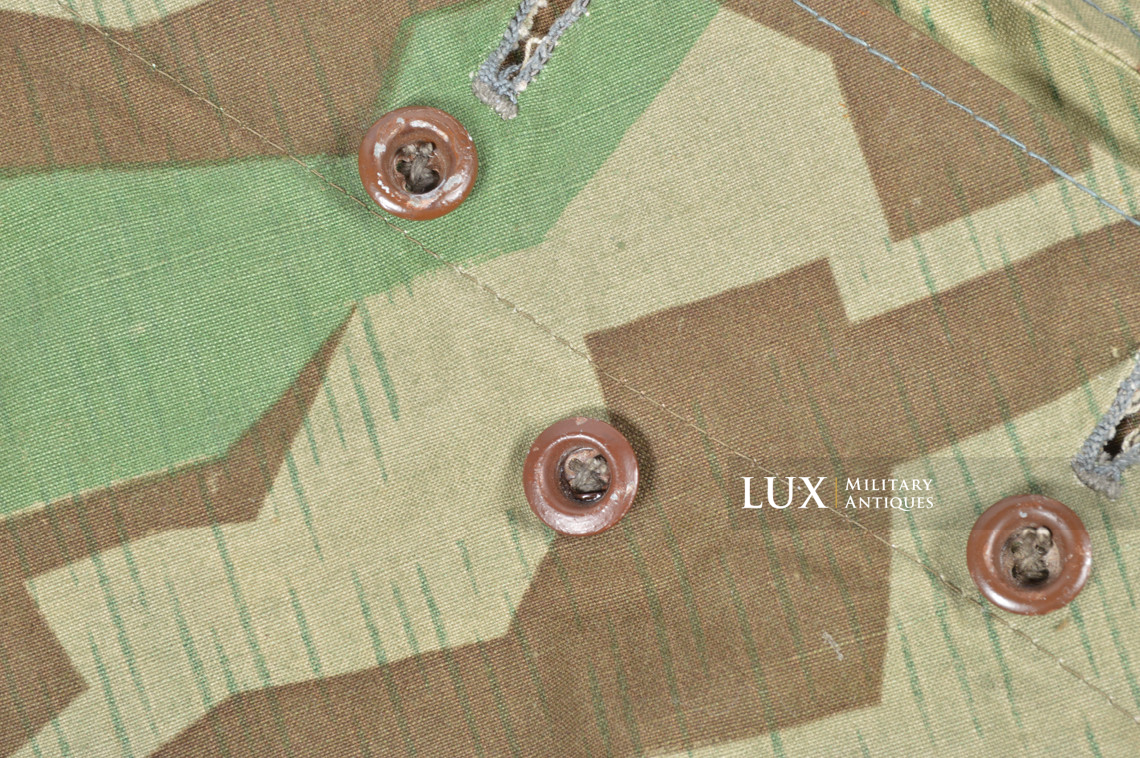 Unissued German Heer / Luftwaffe splinter camouflage shelter quarter / poncho, « RBNr » - photo 13