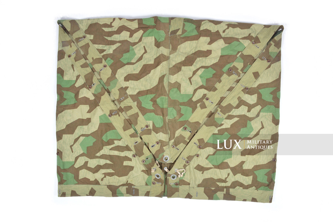 Unissued German Heer / Luftwaffe splinter camouflage shelter quarter / poncho, « RBNr » - photo 20