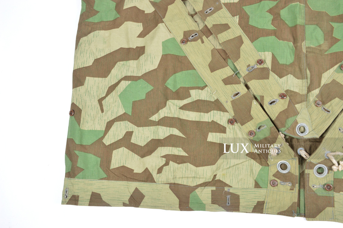 Unissued German Heer / Luftwaffe splinter camouflage shelter quarter / poncho, « RBNr » - photo 22