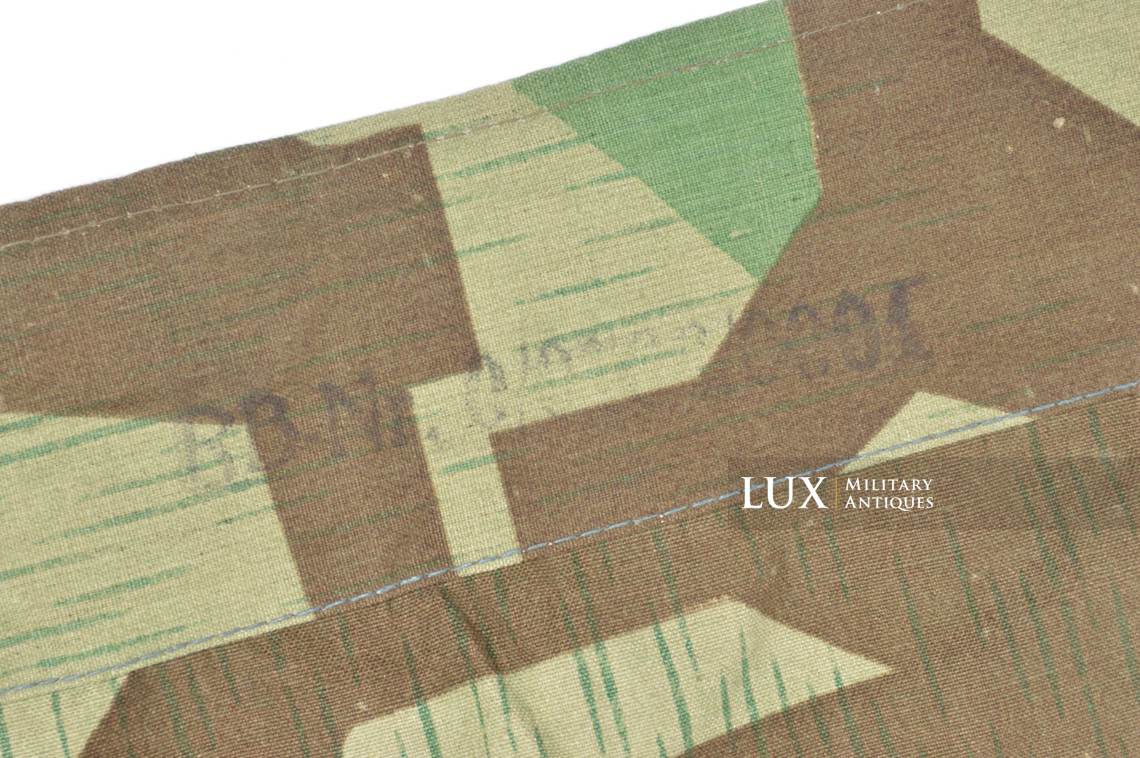 Unissued German Heer / Luftwaffe splinter camouflage shelter quarter / poncho, « RBNr » - photo 26