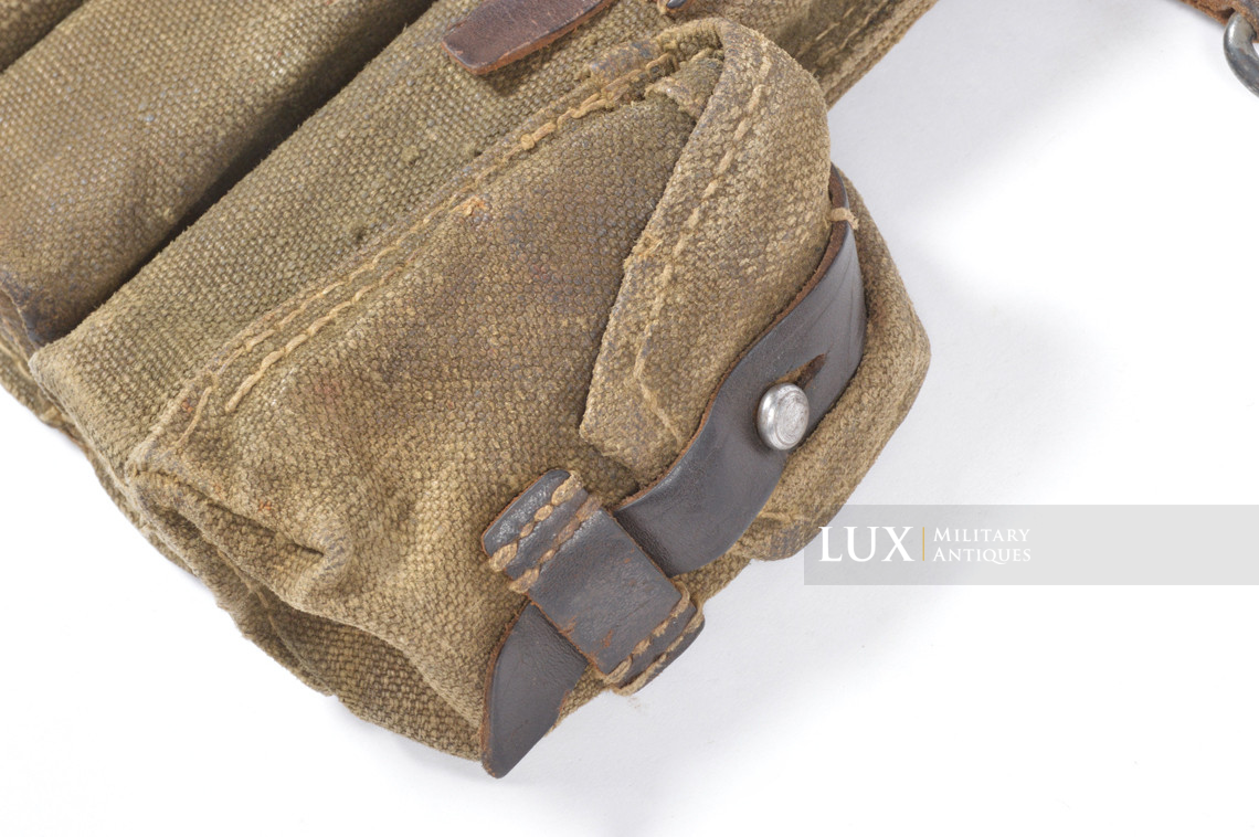 Rare late-war MP38u40 pouch in green canvas, « jhg4 » - photo 12